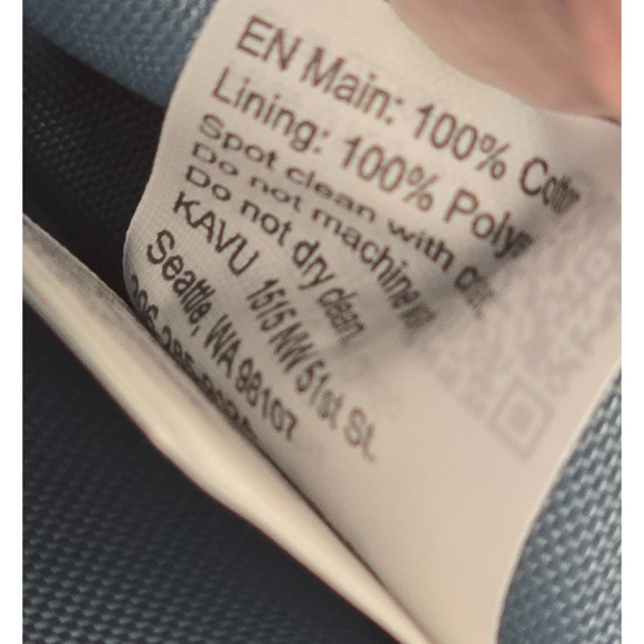 Kavu Tri-Fold Wallet Cotton Pink White Blue Geo Aztec - Picture 4 of 13